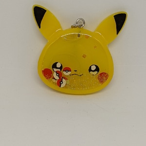 Pikachu resin shaker keychain