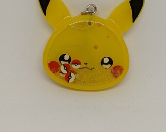 Porte-clés shaker en résine Pikachu