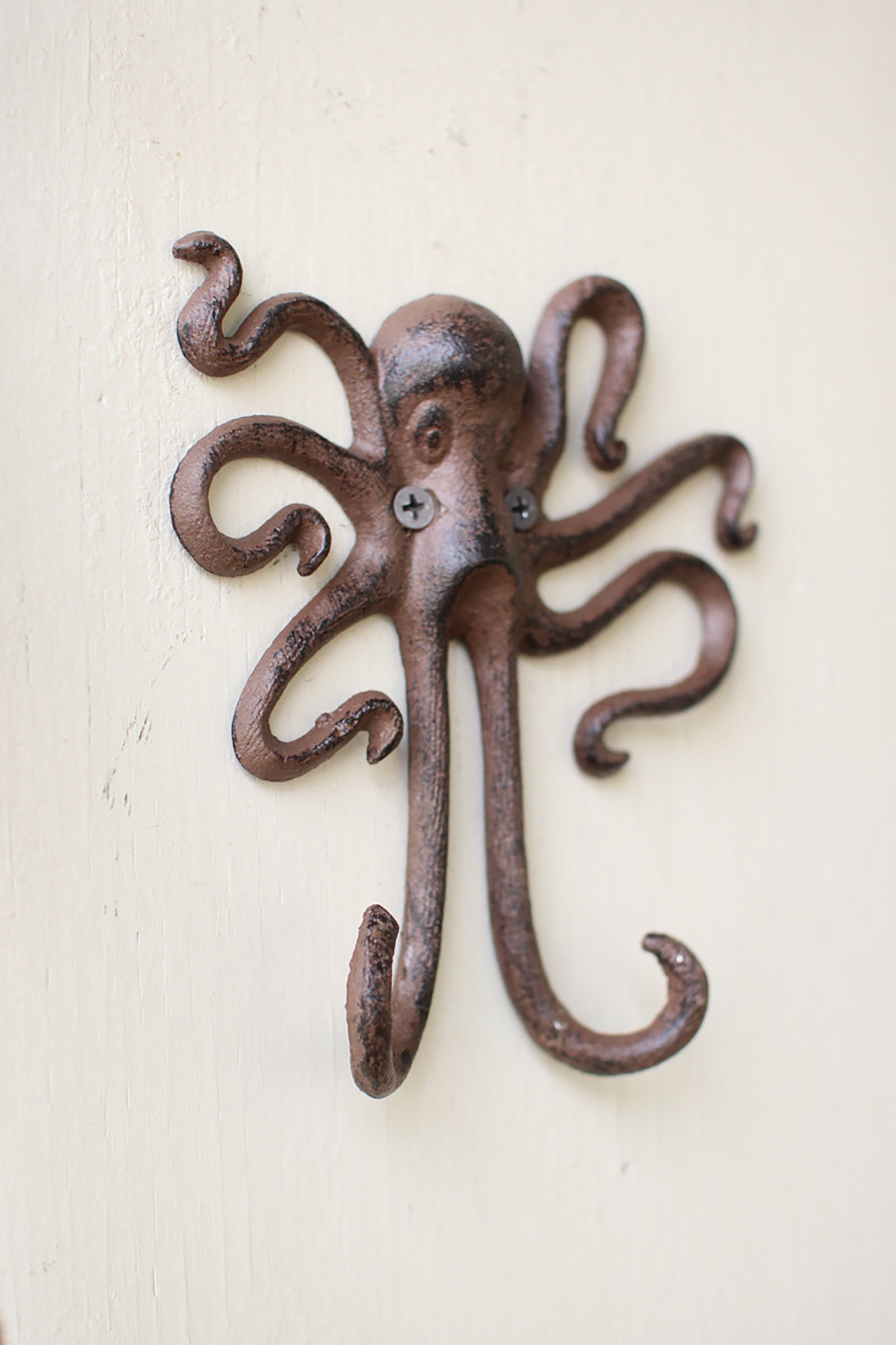 National Mfg. Satin Nickel Angry Octopus Double Robe Hook - Bathroom Hardware