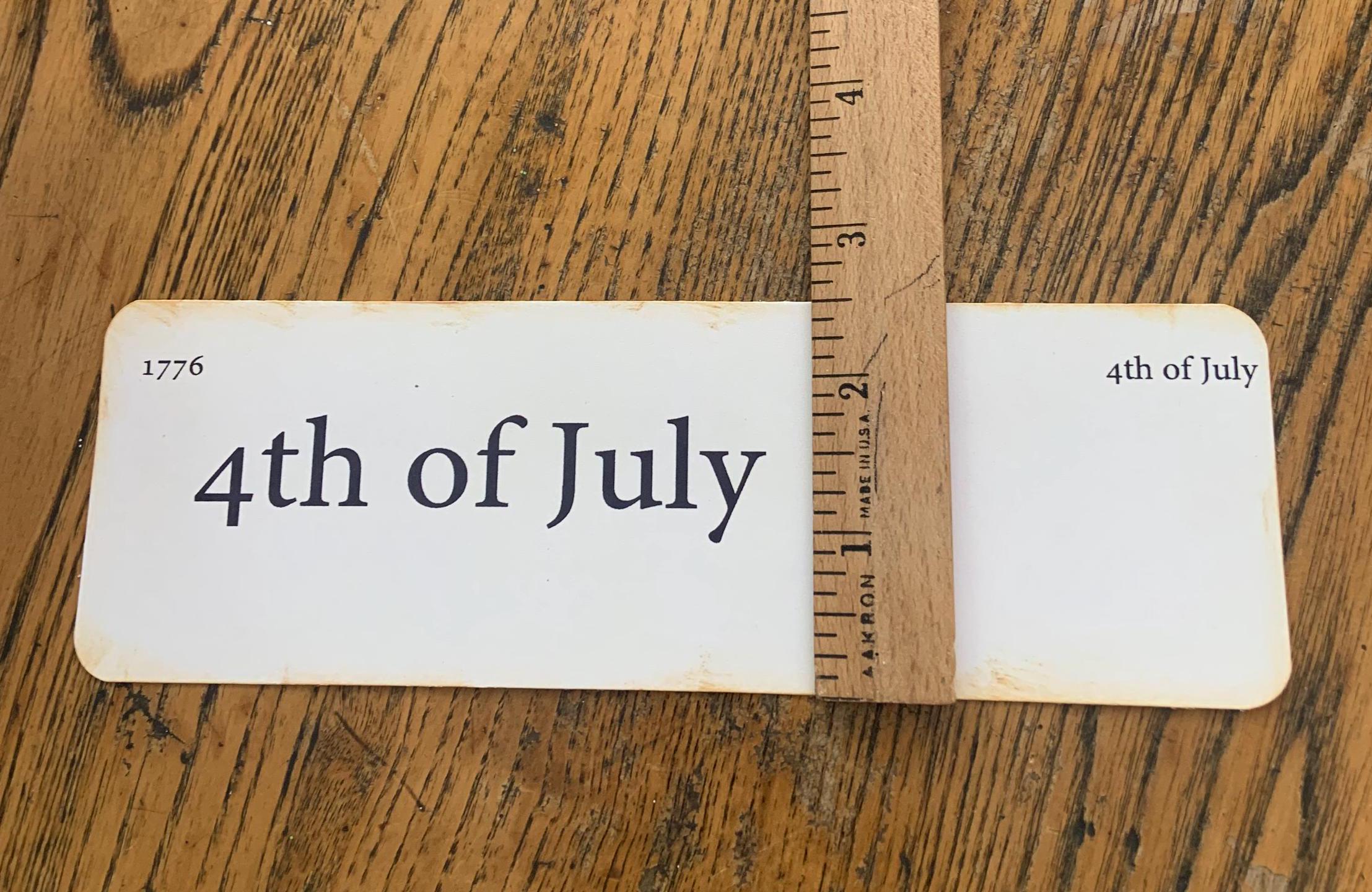 Vintage Style Handmade Flash Cards, Patriotic Decor, Set of 4 - Etsy