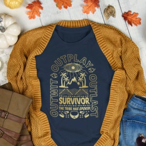 Survivor TV Show Retro T-Shirt - Golden Edition