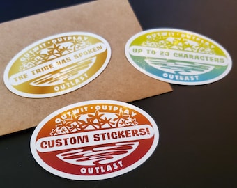 Survivor TV Show Sticker - Classic Edition | Customizable Survivor Sticker