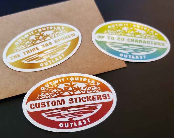 Survivor TV Show Sticker - Classic Edition | Customizable Survivor Sticker