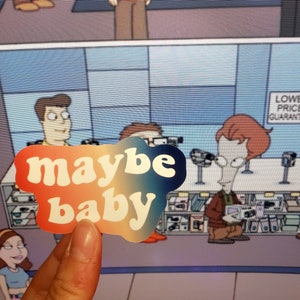 American Dad Roger Maybe Baby Vinyl Sticker