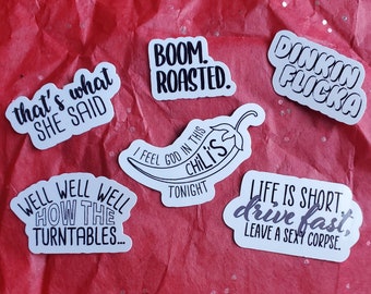 The Office Quotes Sticker Pack #2 | The Office Sticker Pack, TV Show Stickers, The Office Gift