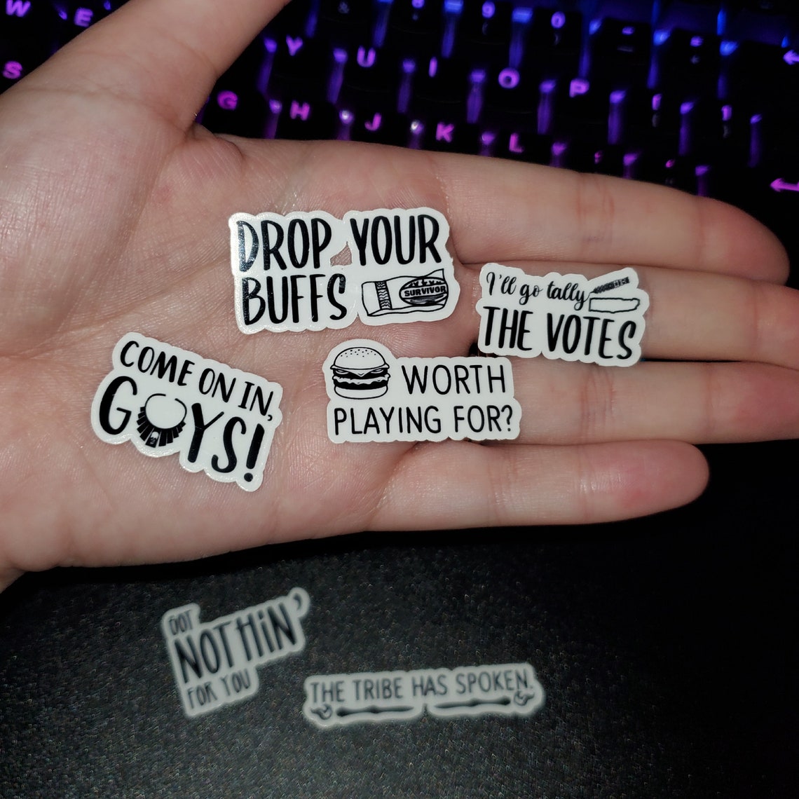 Survivor Show Jeff Probst Quotes Sticker Pack 8 Stickers | Etsy