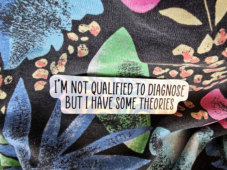 Not Qualified to Diagnose Sticker | Funny Sticker | Water Bottle Sticker, Laptop Sticker, Vinyl Sticker image 7
