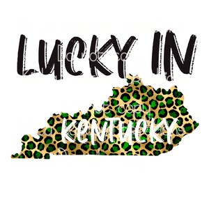 Lucky in Kentucky, gold-green foil leopard