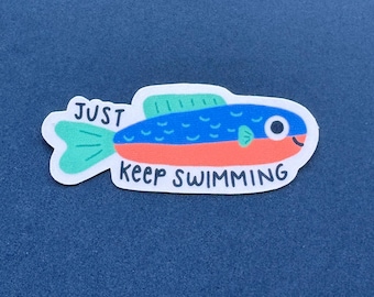 Motivational Fish Sticker *WATERPROOF*
