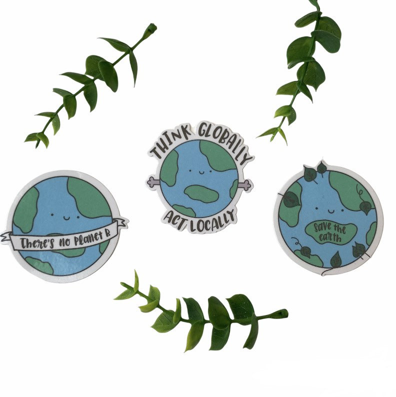 Umwelt Erde Sticker Pack Etsy.de