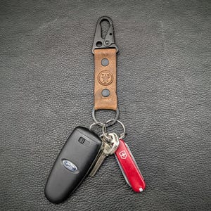 Leather Corgi Keychain 2.0: HK-Style Quick Detach Clip for Belt, Purse loop
