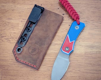 Neches Pro: Customizable Clip Carry System for Knafs/Civivi Baby Banter and CRKT Minimalist Bowie fixed blades