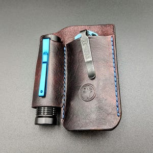 The Pocket Check - XL - Cartera/organizador/organizador de bolsillo/organizador EDC Edition con clip para cinturón para linterna grande, navaja plegable grande y bolígrafo