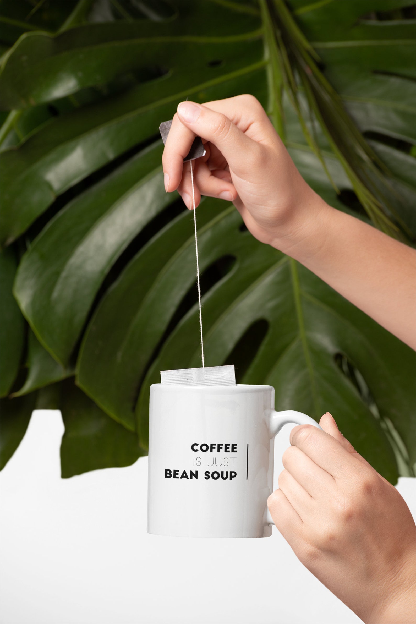 Funny Vegan Mug Coffee is Just Bean Soup Coffee Mug Etsy