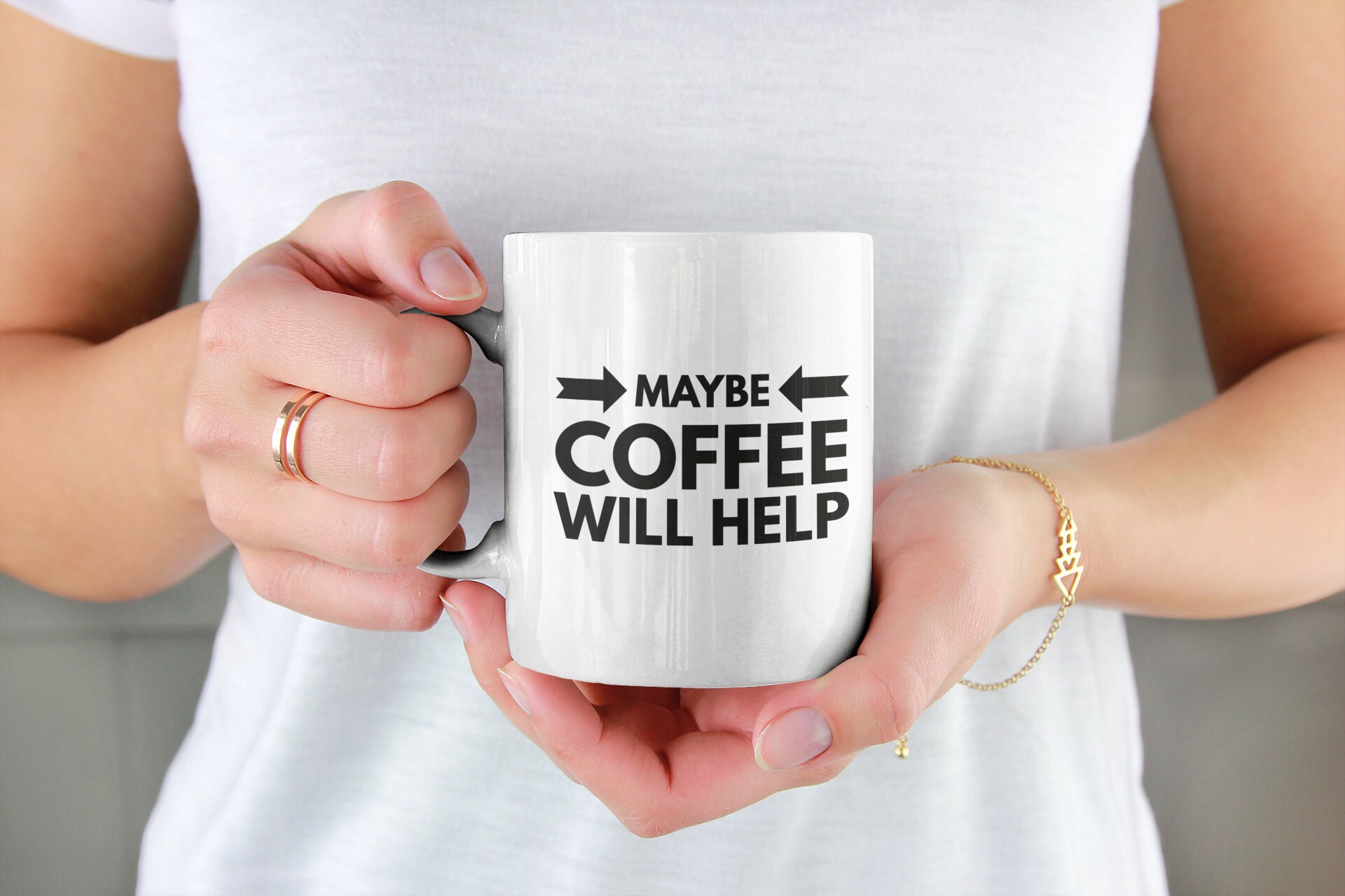 Tal vez el café ayudará a la ansiedad sin estrés taza de café Etsy España