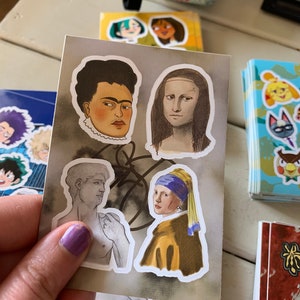 Classic art stickers