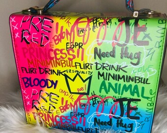 Graffiti Print Bag  Etsy