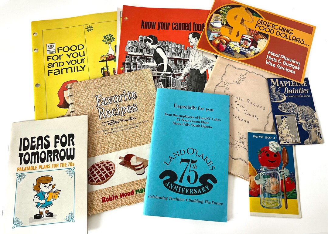 Cookbook Advertising Vintage Cookbook Collection: Advertising Recipe Book Lot - Etsy