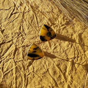 Écaille de tortue - Boucles d&#39;oreilles en pâte polymère | Boucles d&#39;oreilles en terre cuite | Boucles d&#39;oreilles en argile | Boucles d&#39;oreilles tortue | Boucles d&#39;oreilles coquillage | Boucles d&#39;oreilles en ambre | Boucles d&#39;oreilles en ambre