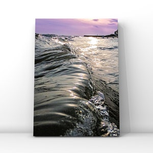 Ocean Photo - Breaking Wave - Picture Of Sea For Wall - Beach Decor - Ocean Photography - Brighton Beach - Sunset Print