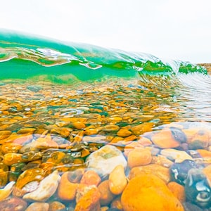 Brighton Beach Photography Print - Pebbled Beach - Seaside Art Print - Ocean Wall Art