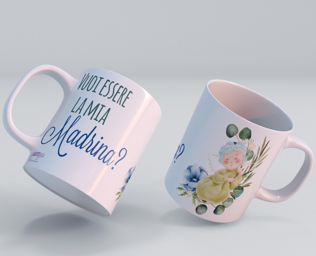 Vuoi essere la mia madrina Tazza mug personalizzata regalo per madrina