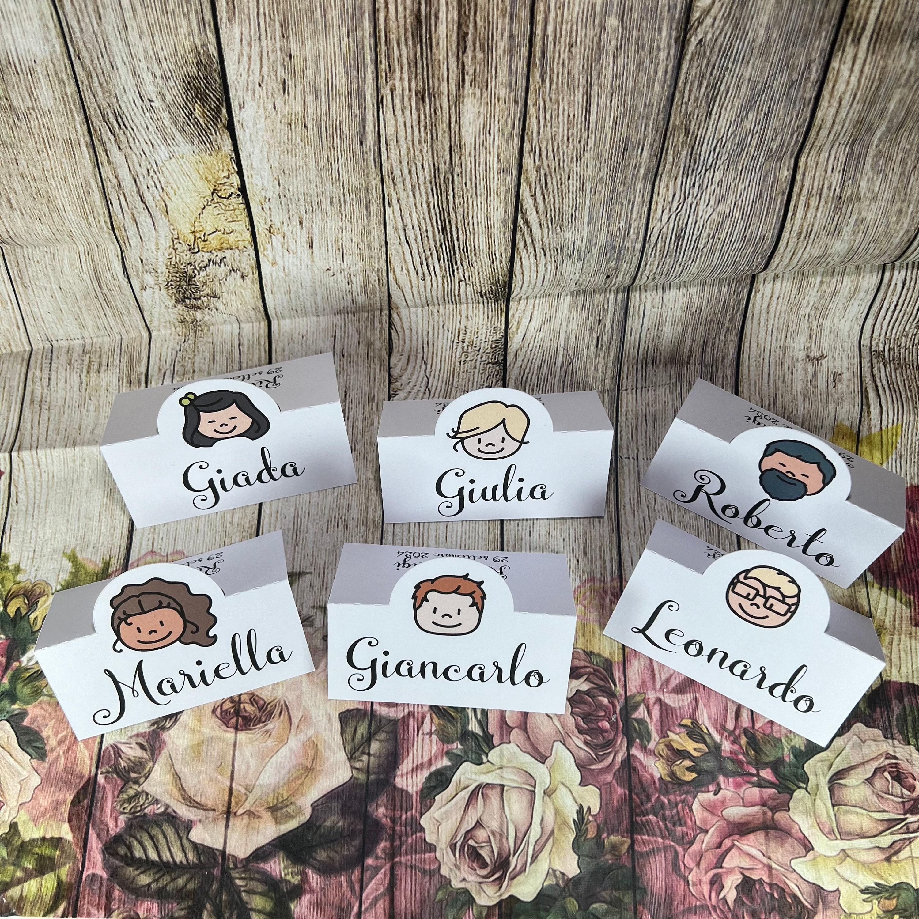 iKesoce 50 Pezzi Segnaposti di Farfalla Cartellini Segnaposto da Tavolo Matrimonio Segnatavolo Carta per Comunione Battesimo Festa Compleanno, Rosa