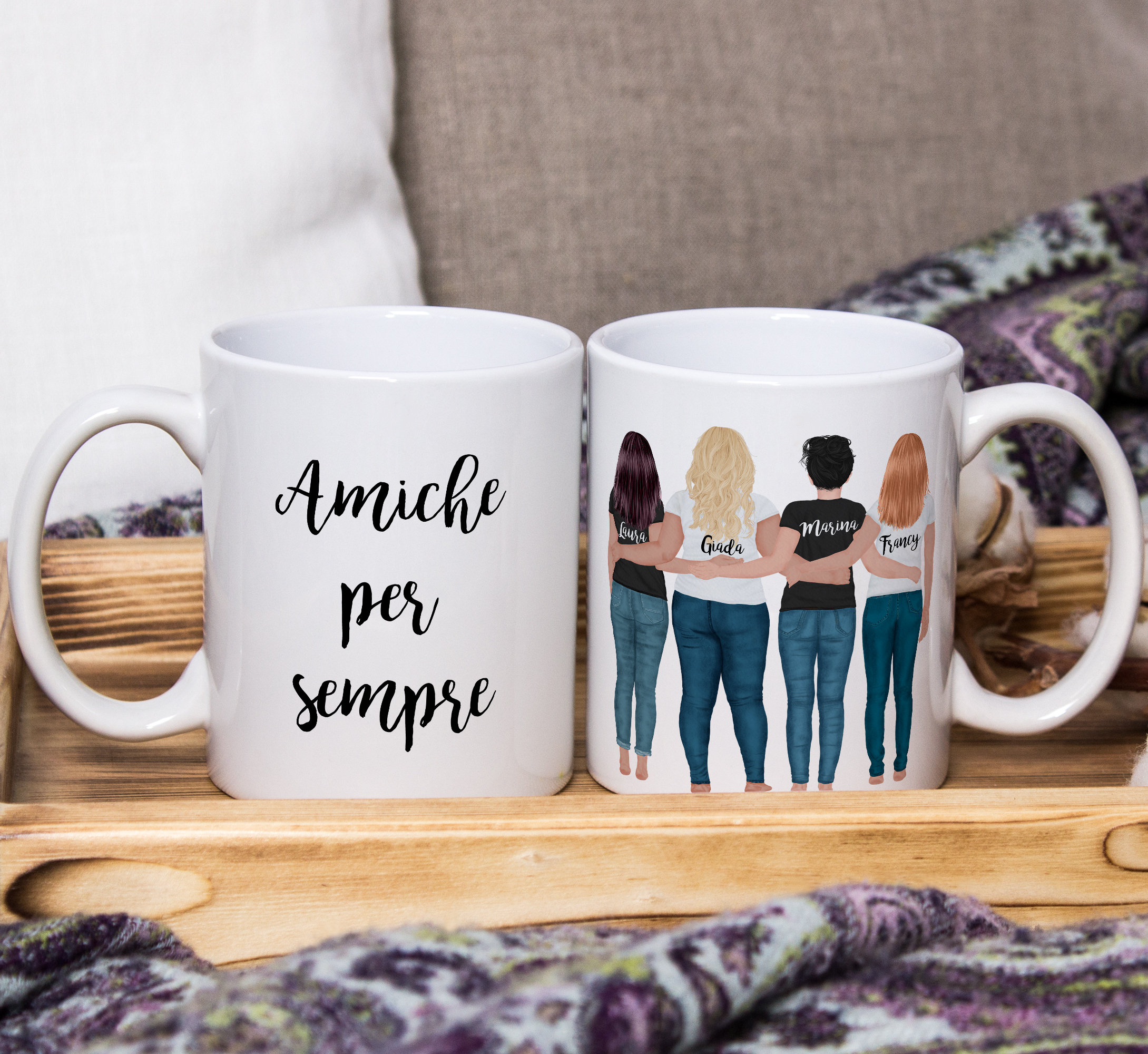 Mug in ceramica per tisane con scritta Migliore Amica Definizione