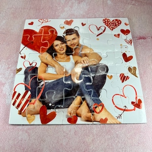 Puzzle di San Valentino con foto biglietto con la vostra foto preferita idea regalo romantica per fidanzato fidanzata marito moglie compagna