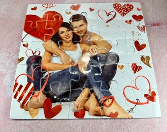 Puzzle di San Valentino con foto biglietto con la vostra foto preferita idea regalo romantica per fidanzato fidanzata marito moglie compagna