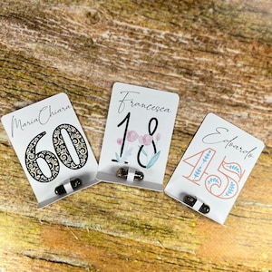 Set da 9 capsule con semi  cartoncino personalizzato compleanno adulti nome numero di anni regalo fine festa ecologico bomboniera segnaposto