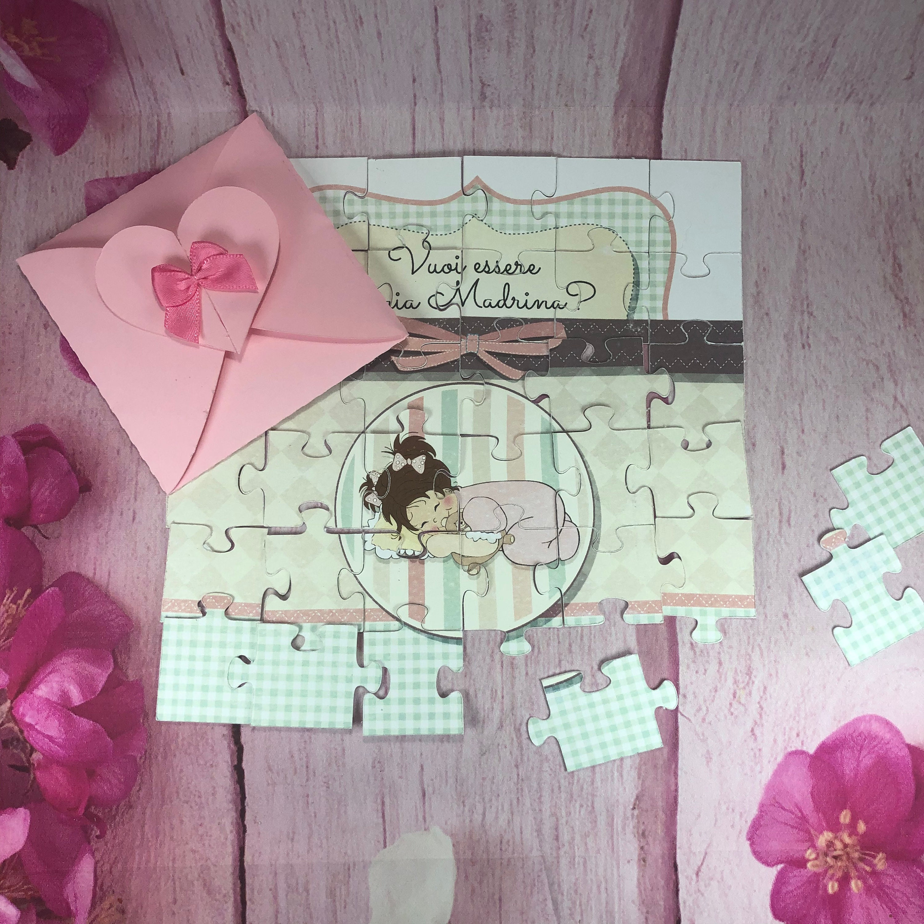 Quieres ser mi madrina Rompecabezas de entradas para madrina Etsy