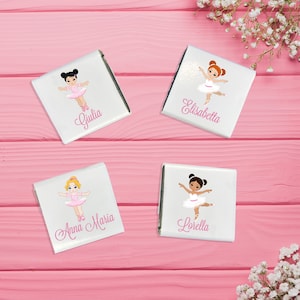 20 o più cioccolatini Ballerina personalizzati sfusi per comunione cresima compleanno danza classica bomboniera segnaposto