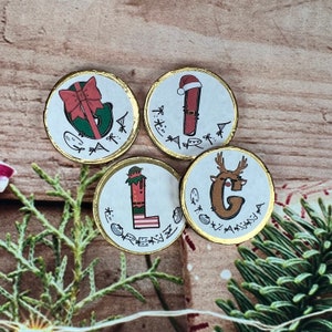 Monete di cioccolato personalizzate con nome soldi cioccolato personalizzati regalo per calze di bambini omaggio ospiti Natale tavola Natale
