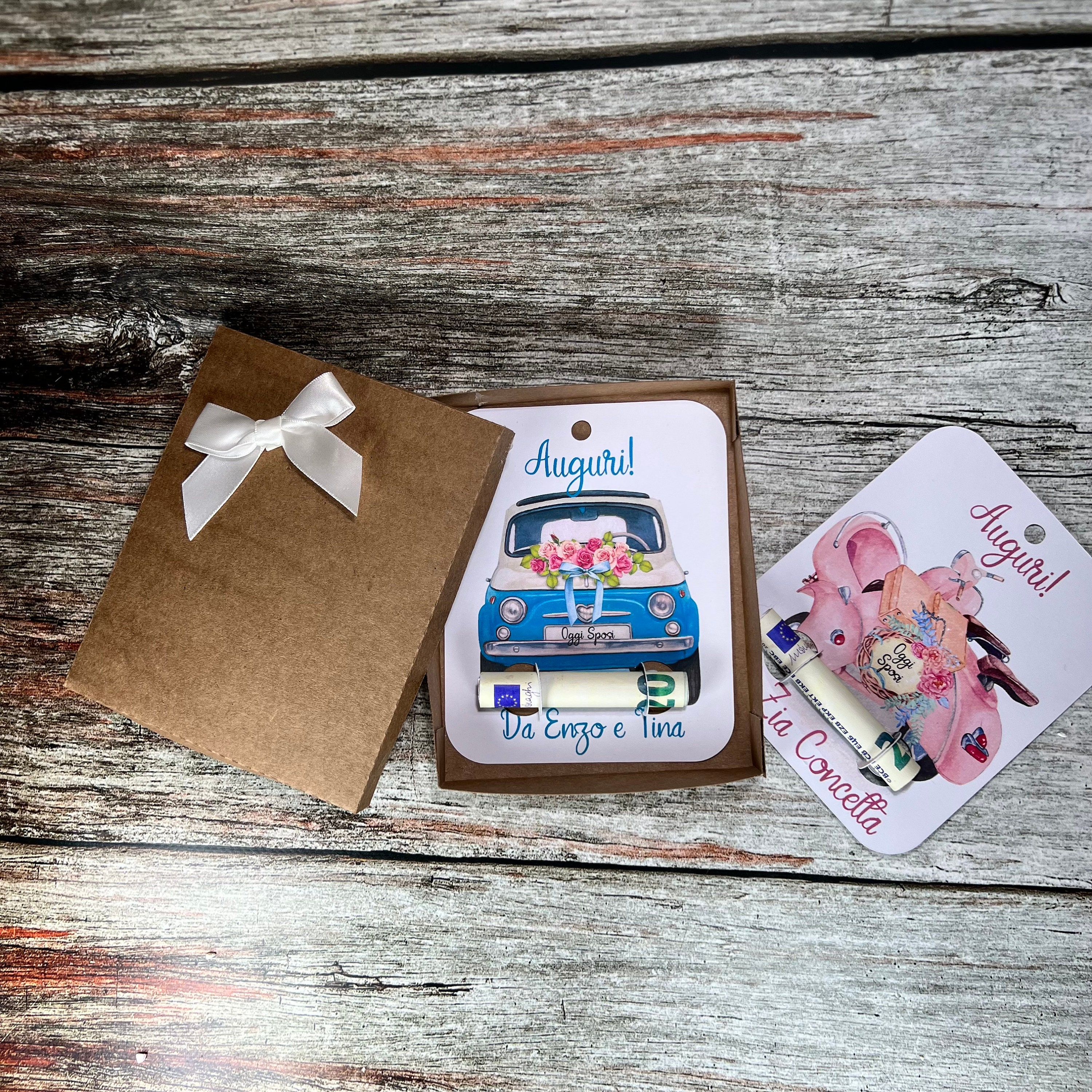 YYSWSAKY Kit Regalo Matrimonio - Scatola Denaro Con Fiori Secchi E Luci