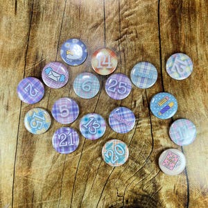 45 magneti per calendario perpetuo con numeri giorni della settimana simboli e icone decorazione magnetica per frigorifero calamite numeri