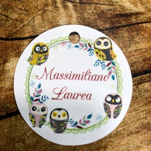 15 Cartellini Personalizzati Animali Safari - Bigliettini Per Bomboniere Compleanno Battesimo Con Nome - Foto 8