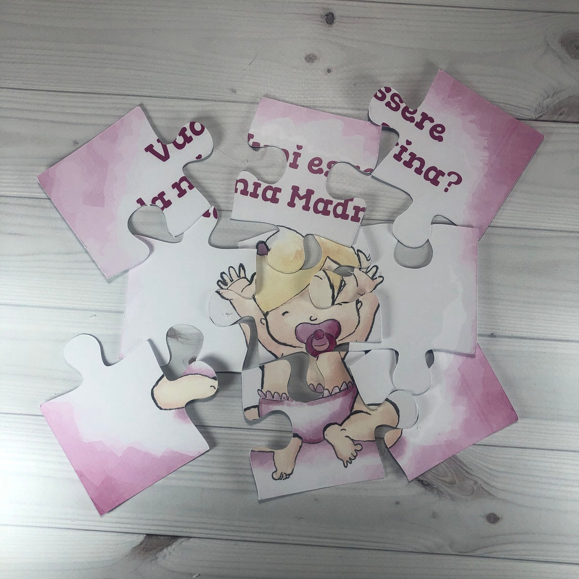 Rompecabezas boleto para padrino o madrina bautismo diseño Etsy