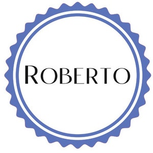 20 etichette adesive rotonde sagomate personalizzate 20 colori e 50 font per scuola ufficio casa quaderni libri barattoli vasetti conserve