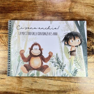 Diario album fotografico gravidanza e nascita bambino da prima della nascita a 5 anni idea regalo battesimo nascita babyshower tema a scelta