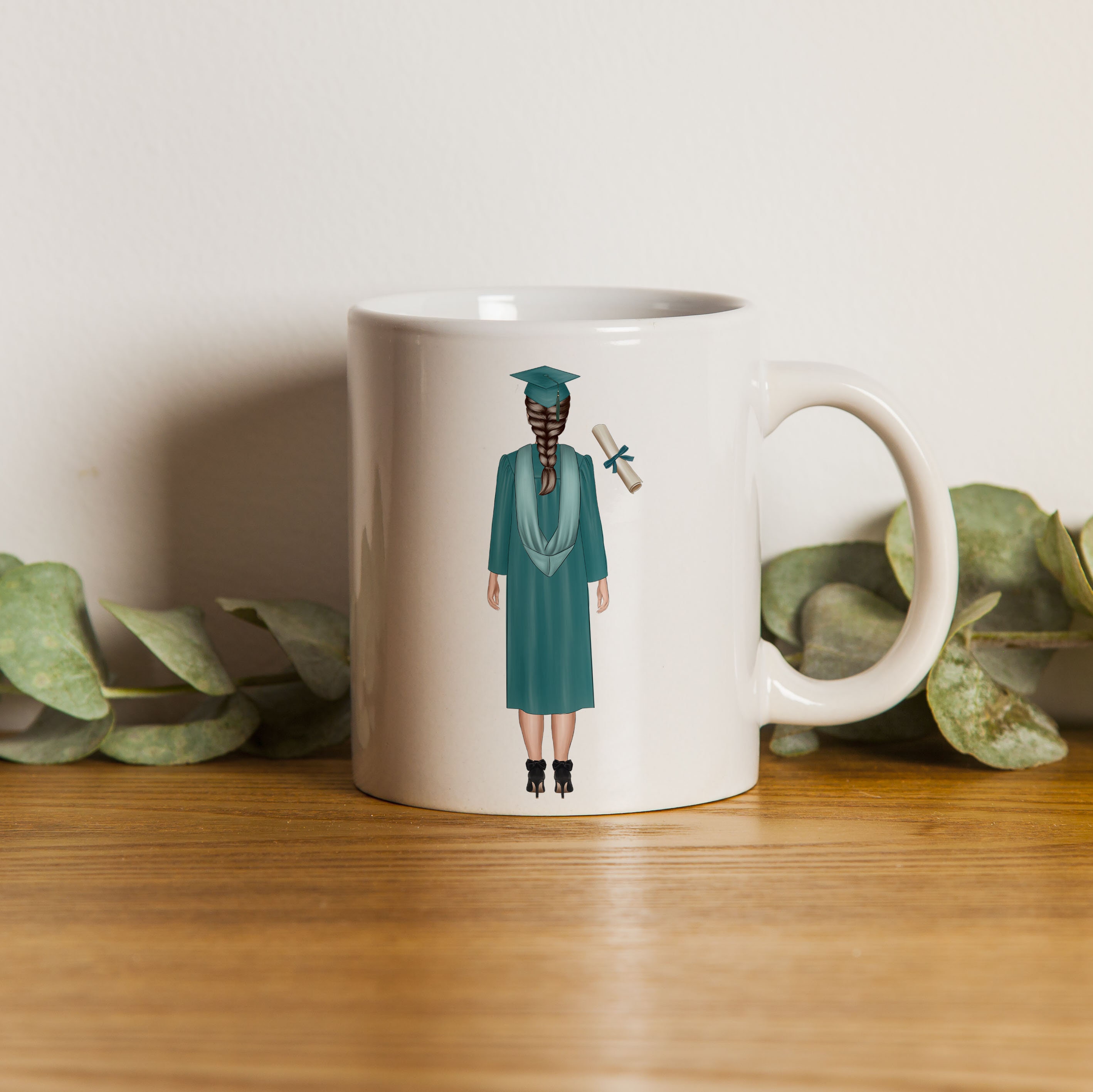 LOVEXIU Tazza Regalo Laurea,Tazza Laurea da Caffè in Ceramica Come Oggettistica Festa di Laurea, Graduation Gifts Personalizzata Decorazioni,Regalo Natale Colazione Caffè (Tedesco