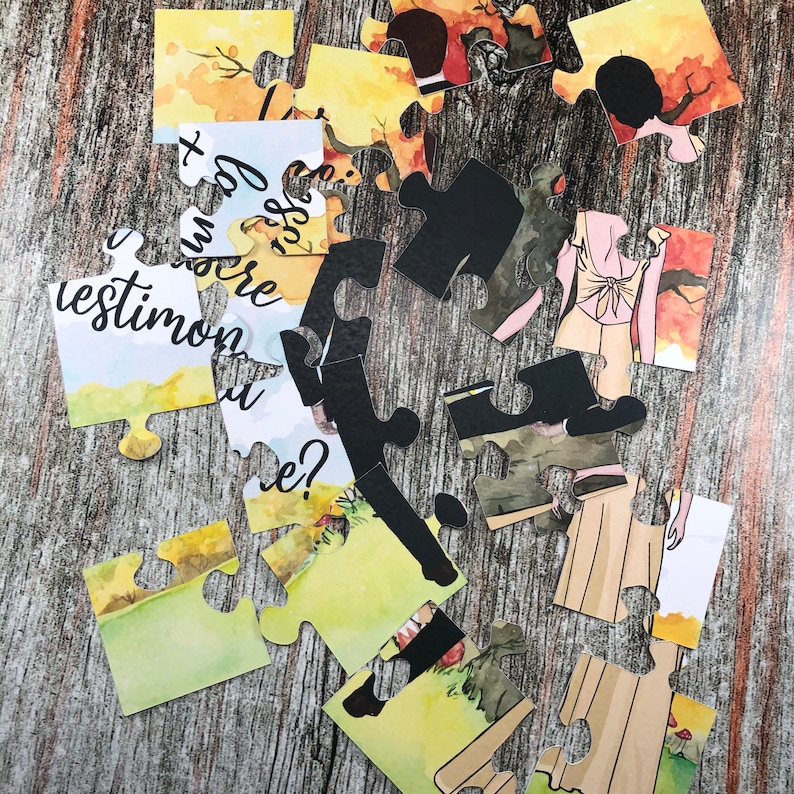 Custom groom/'s witness puzzle in hair with customizable phrase dress and background You want to be my witness