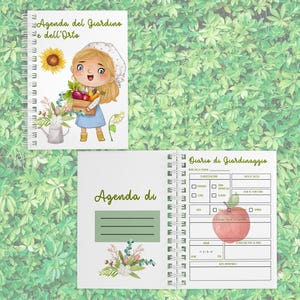 Agenda del Giardino e dell’Orto A5 – 132 Pagine – Planner con Schede per Piante – Regalo Originale per Amanti del Giardinaggio