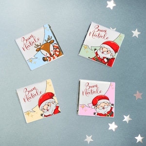 Cioccolatini buon natale con babbo natale e renna sfusi per comunione battesimo segnaposto pensierino regalo di natale