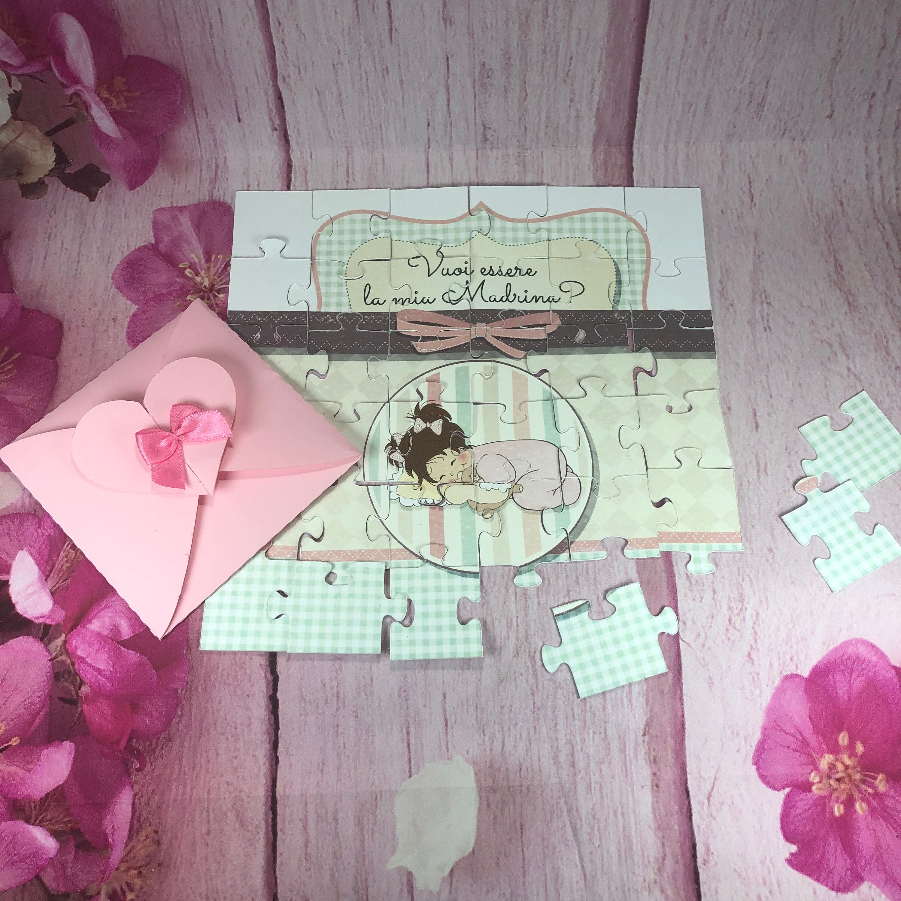 Quieres ser mi madrina Rompecabezas de entradas para madrina Etsy