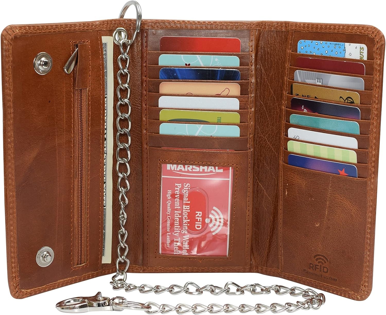 Chain Wallet for Men,chain Wallet Leather,biker Chain Wallet