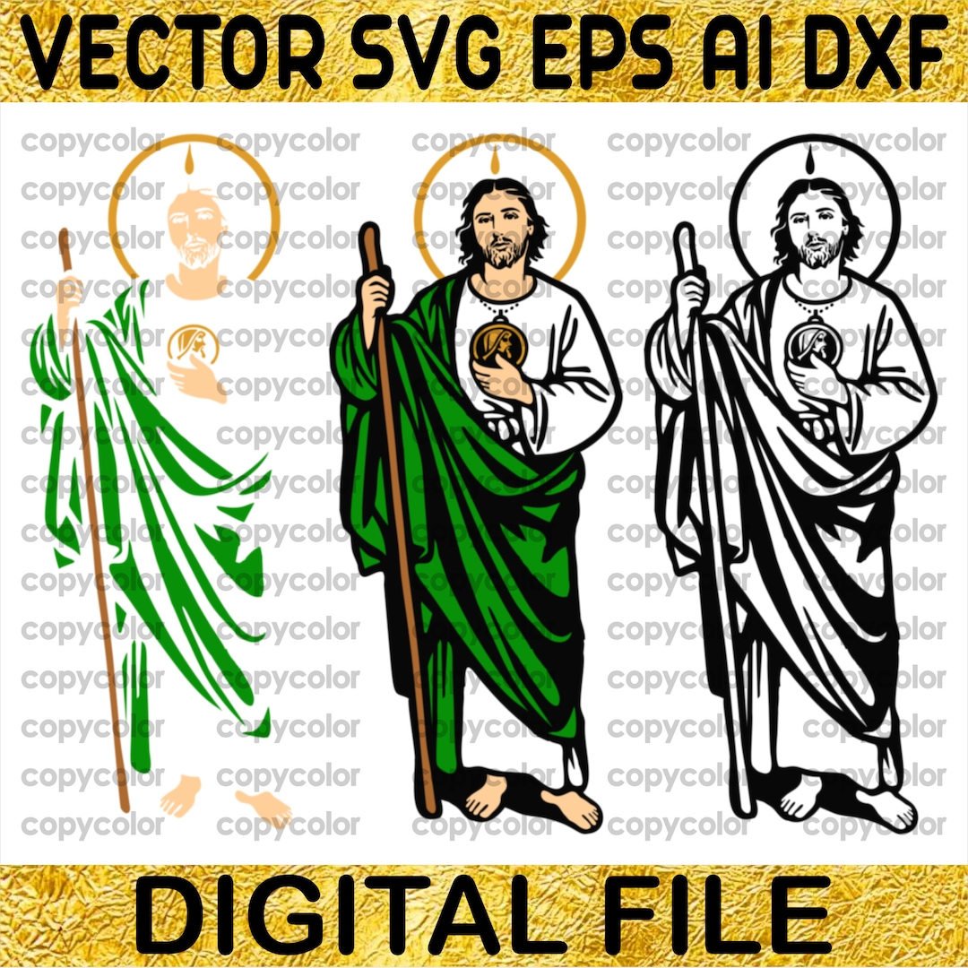 San Judas Tadeo Vector Cricut Dxf Svg Png Eps Jpg Religieux - Etsy Canada