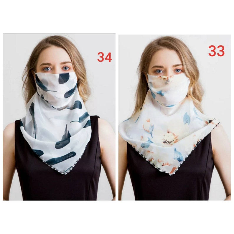 Face Mask Face Scarf Chiffon Face Cover Lightweight Breathable Etsy UK