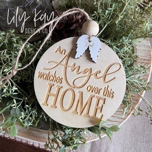 Custom Angel Memorial Ornament / Handmade Christmas Decor / Personalized Memory / Grief / Gift