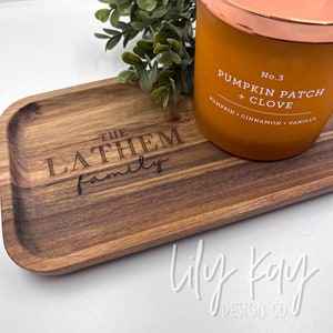 Custom Catchall | Key Dish | Candle Tray | Personalized Home Decor